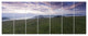 Mountain Plateau at Evening, Landscape Canvas Art Print, 83"x32", 7 Panels