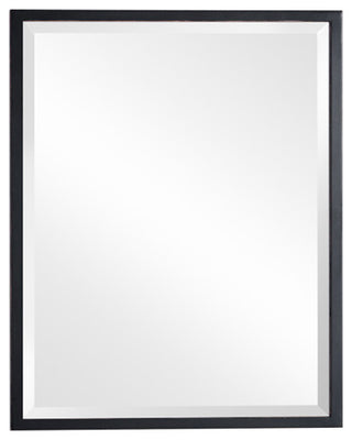 Urban Steel 1" Decorative Mirrors, Black, 24"x36"