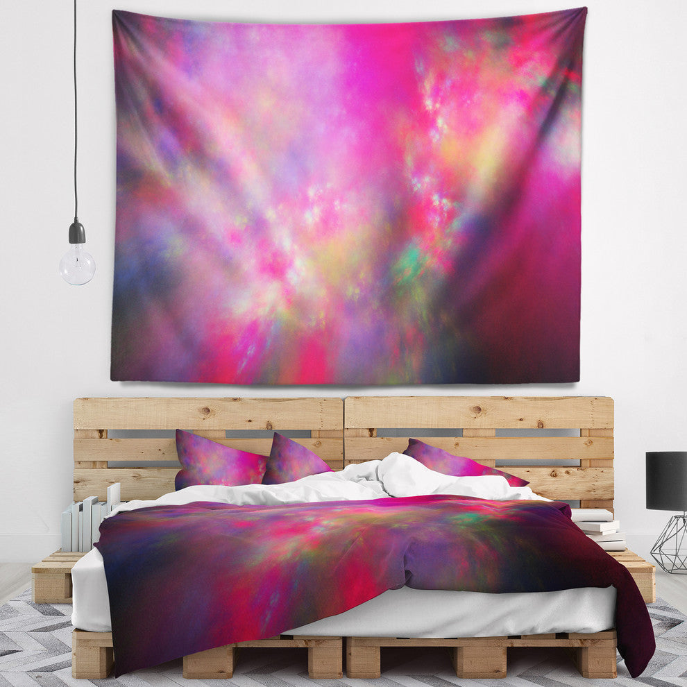 Perfect Red Starry Sky Abstract Wall Tapestry, 60"x50"