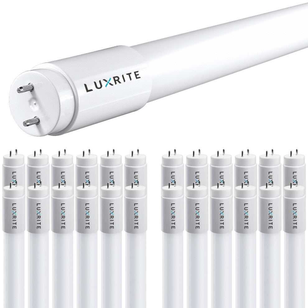 Luxrite 4FT T8 LED Tube Light 13W is 32W Cool White Damp Rated 25 Pack