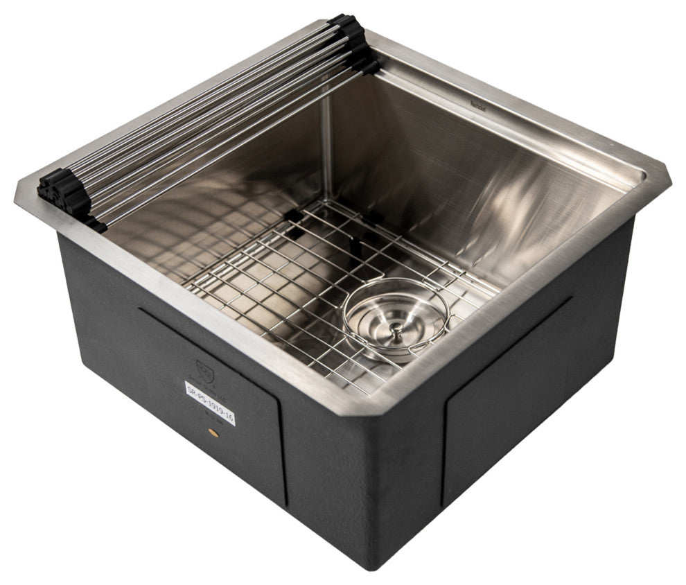 Nantucket Sinks SR-PS-1919-16 Prep-Station Stainless Steel Entertainment Sink
