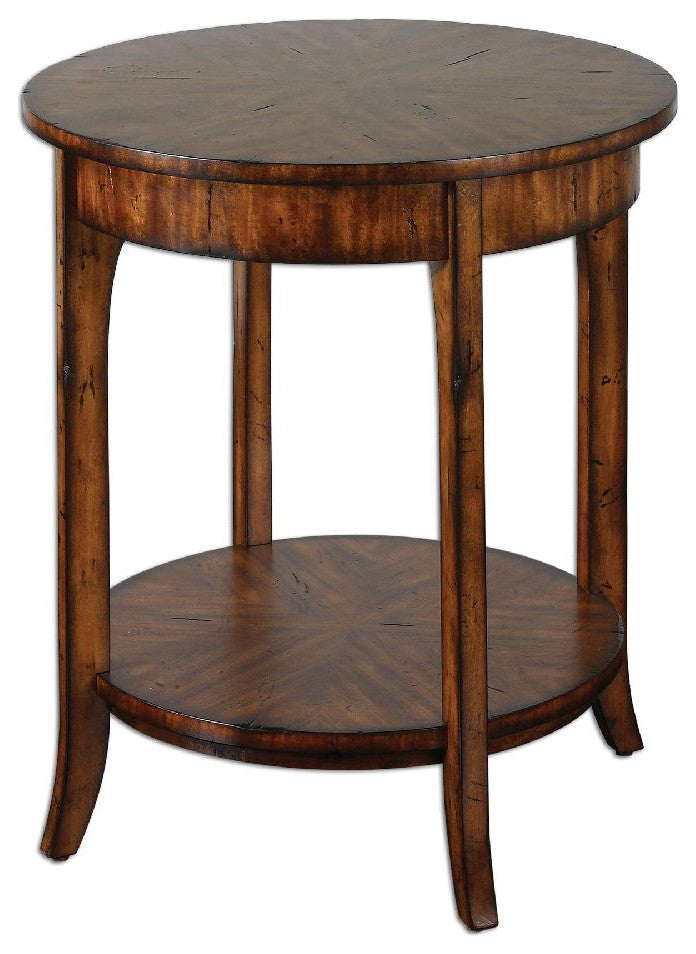 Uttermost Carmel 22 x 27" Round Lamp Table