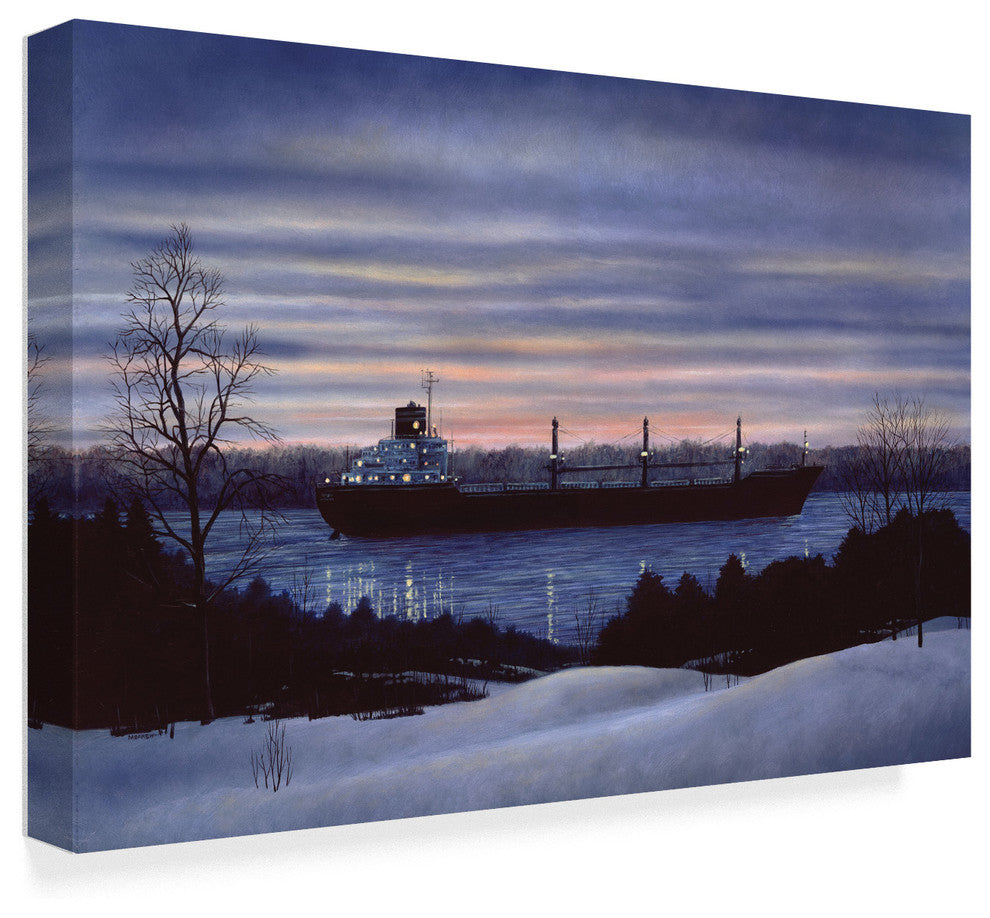 "Last Ship Out" by John Morrow, Canvas Art, 12"x19"