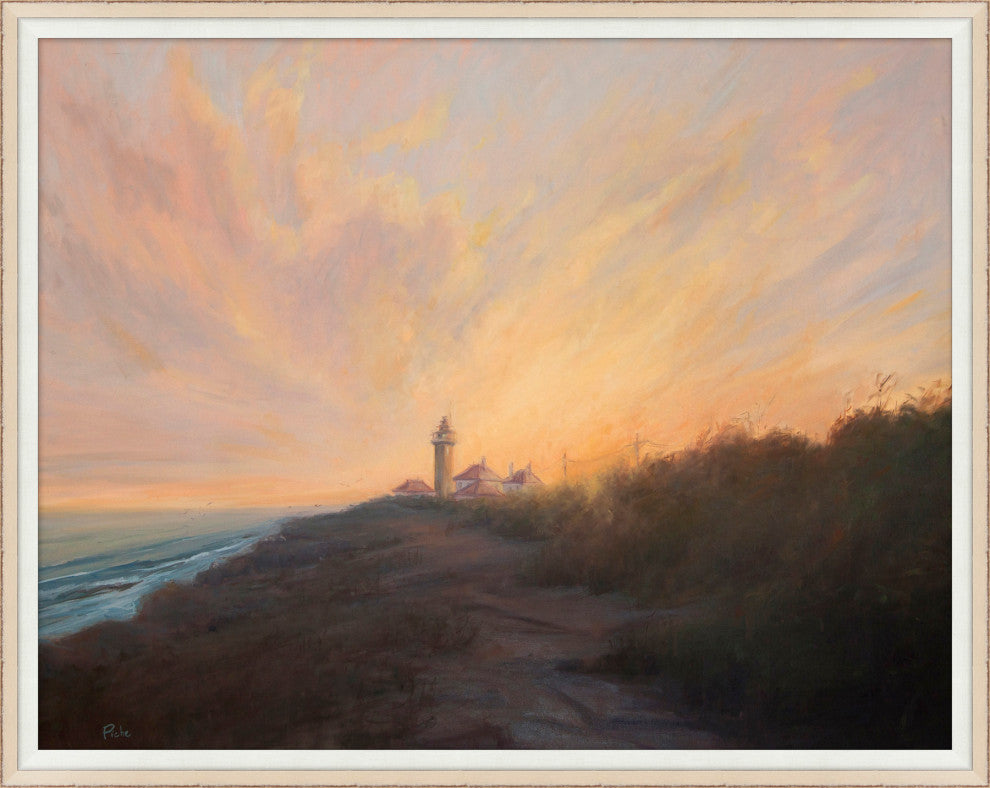 Sunset Over Lighthouse, Giclee Reproduction Artwork