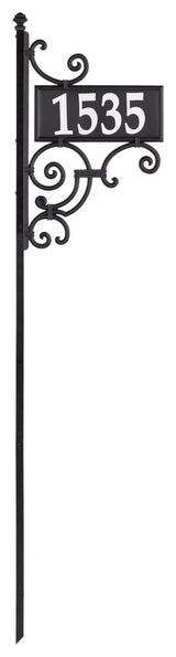 Nite Bright Ironwork Reflective Address Post Sign