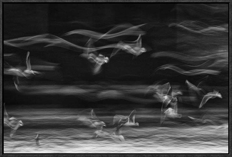"The Boundary Between Reality And Fantasy"  by Ebrahim Bakhtari Bonab, 25x17"