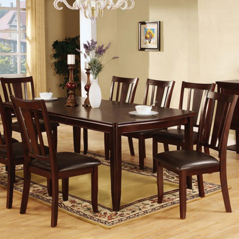 Benzara BM169030 Transitional Dining Table, Espresso Brown