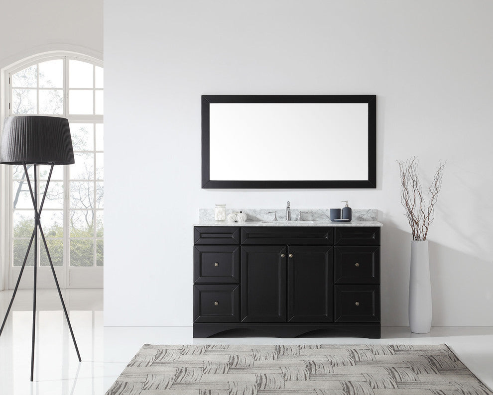 Talisa 60" Single Bathroom Vanity Set, Espresso