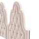 Tufted Platform Bed Frame, Full Size, Velvet, Pink, Modern Contemporary, Bedroom