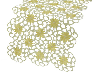 Daisy Splendor Table Runner, 15"x72", Yellow