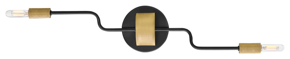 Lark Austen Medium Two Light Sconce, Black