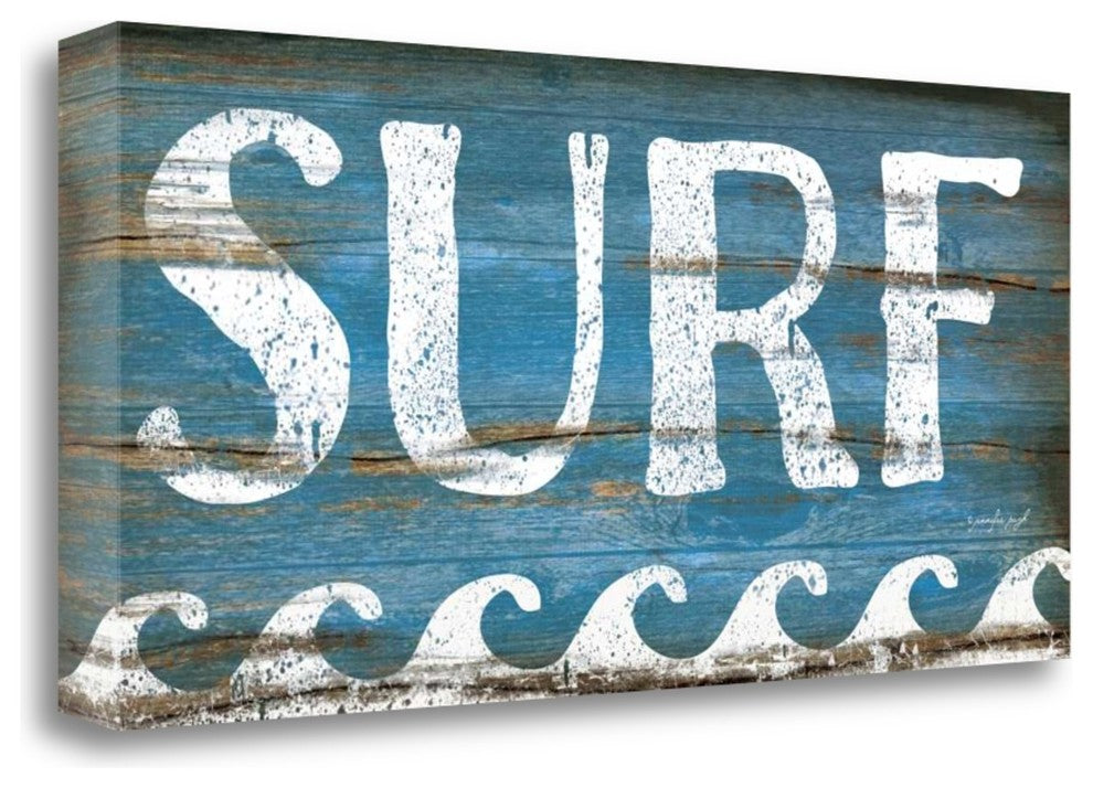 "Surf" By Jennifer Pugh, Giclee Print on Gallery Wrap Canvas, Ready to Hang