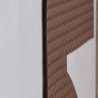 Abstract Leather II Mixed Media Die Cut Leather On Canvas Wall Art