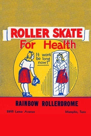 Roller Skate For Health- Canvas Poster 20" x 30"