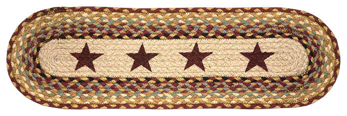 St-Burgundy Stars Oval Stair Tread 27"x8.25"