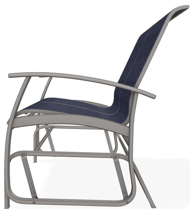 Belle Isle Sling 2-Seat Glider, Collect Indigo/Warm Gray