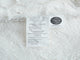 Roses Fur Sherpa Fleece Blanket, White Petal, 63x87