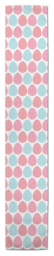 Colorful Easter Eggs 16x90 Cotton Table Runner