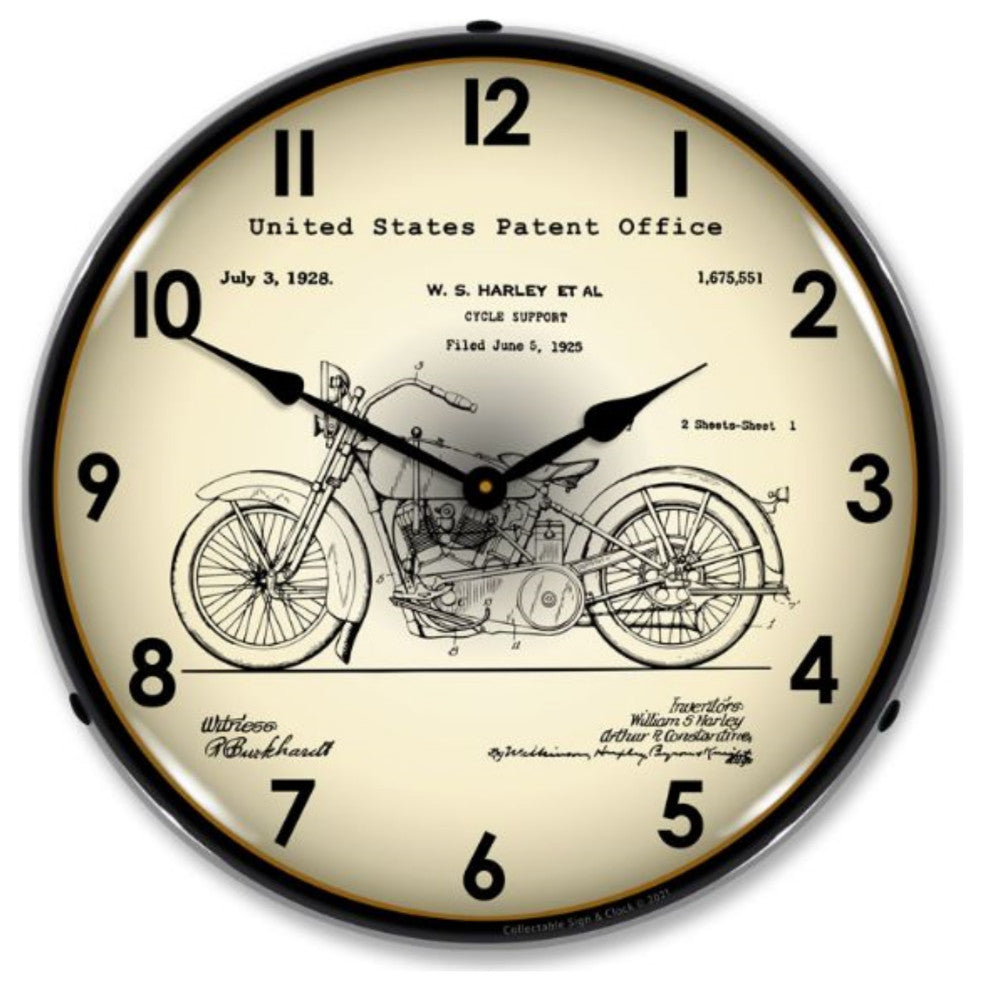 21031201 Harley 1928  Patent Clock
