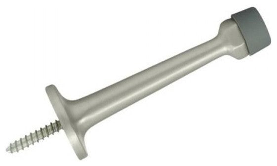 Nuk3y 3" Rigid Door Stop, Satin Nickel