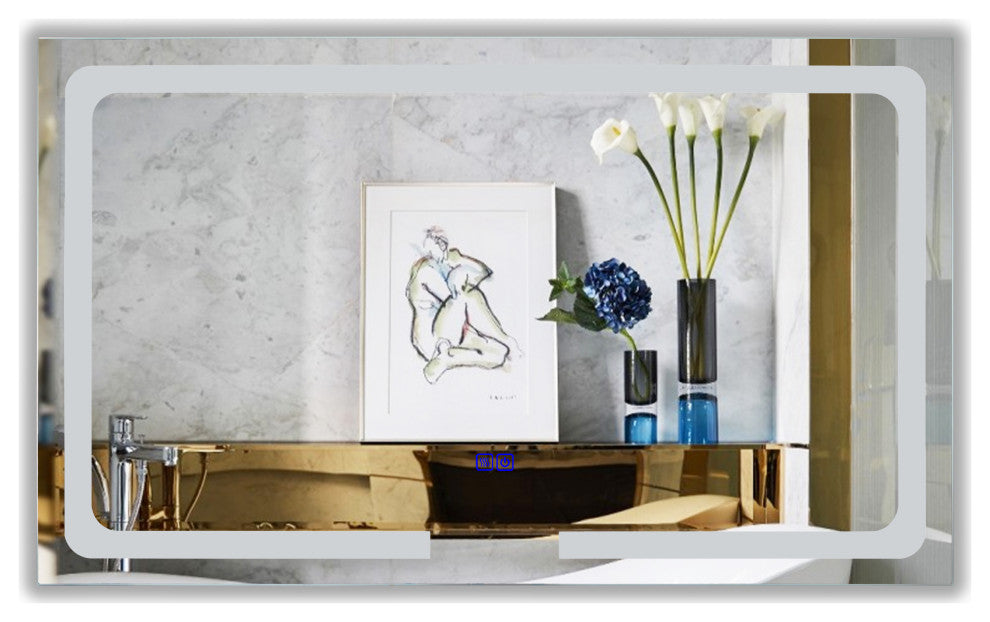 CHLOE Lighting LUMINOSITY Rectangular TouchScreen LED Mirror