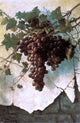 Edwin Deakin Grapes Against a Mission Wall, 18"x27" Gallery Wrapped Canvas