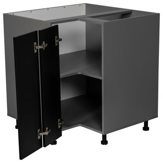 33 Base Easy Reach-Double Door-with Black Matte door