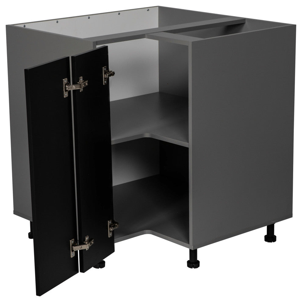 33 Base Easy Reach-Double Door-with Black Matte door