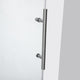 Villena Single Sliding Frameless Shower Door, Brushed Nickel, 60"