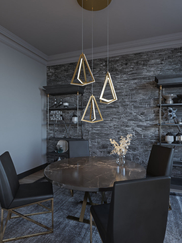Gianna Three Pendant, 3000K 120V, Black