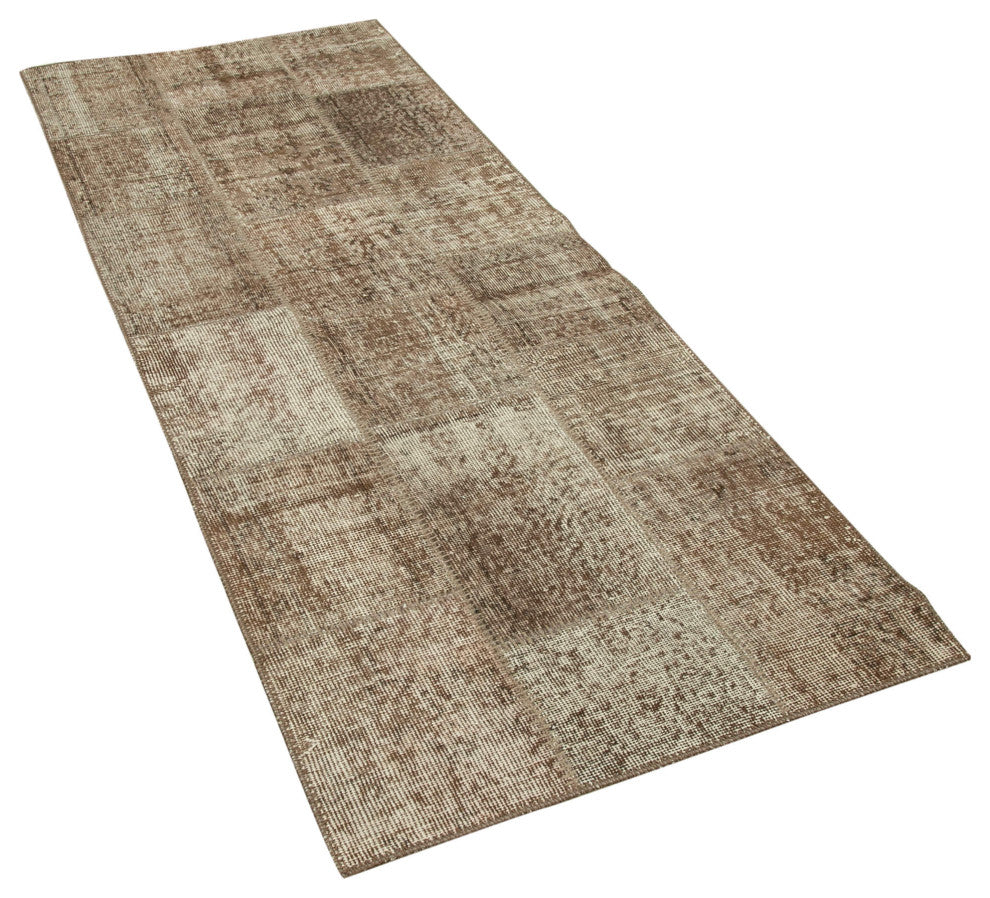 Rug N Carpet - Handwoven Oriental 2' 10" x 7' 3" Boho Patchwork Runner Rug