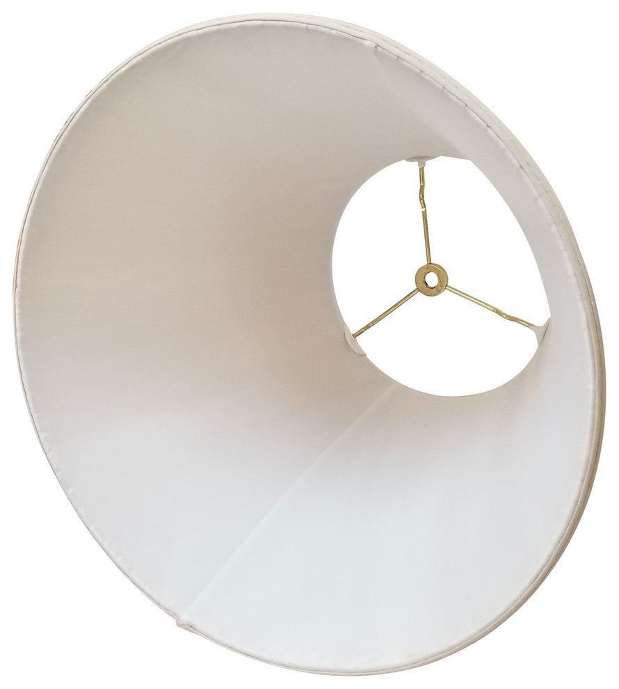 Deep Empire Side Pleat Basic Lampshade, Beige, 9"x18"x14"
