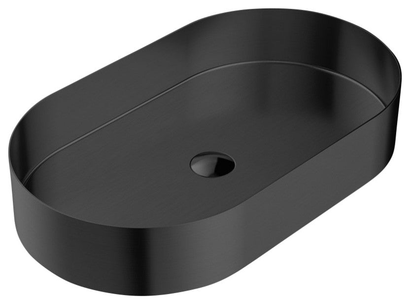 Elvera Modern Oval Vessel Sink, Gun Metal