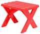 Giantex Plastic Kids Table & Chair Set 3-Piece Play Furniture In/Outdoor Red