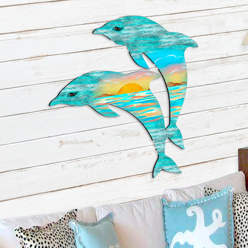 Dolphins Scenic Door Hanger