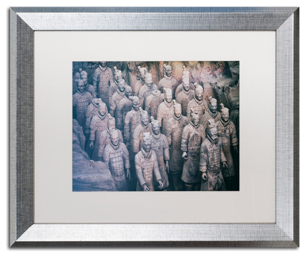 Philippe Hugonnard 'Terracotta I' Art, Silver Frame, White Matte, 20"x16"
