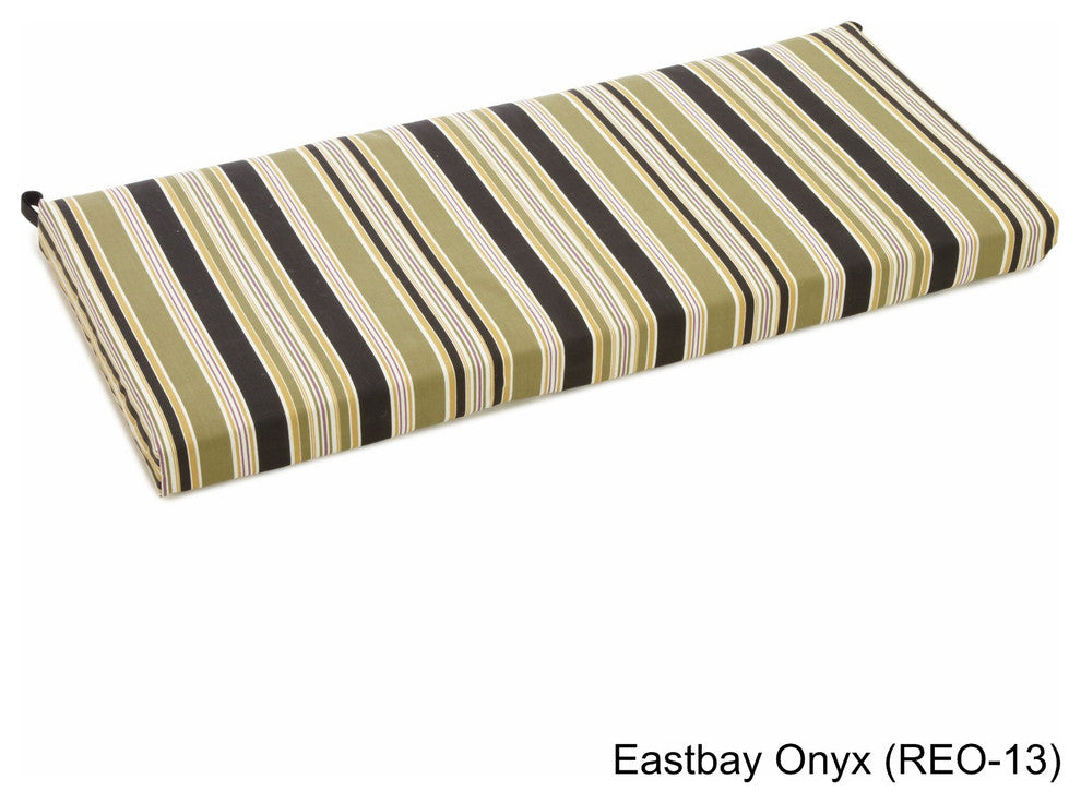 42"x19" Spun Polyester Loveseat Cushion, Eastbay Onyx