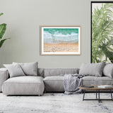 Summer Beach Framed Print Wall Art by Kathrin Pienaar, 48"x32", Framed
