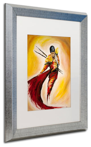 Marc Allante 'Matador' Art, Silver Frame, White Mat, 20x16