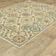 Fabienne Spiral Floral Indoor Ivory/Multi Area Rug, Ivory, 5'3"x7'6"
