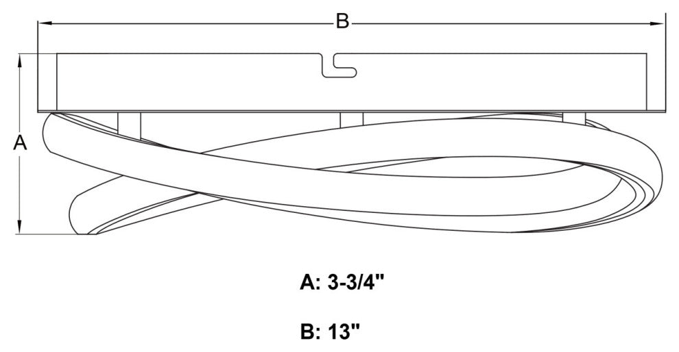 North End 13"W LED Black Indoor Outdoor Flush Mount Ceiling Light Fixture