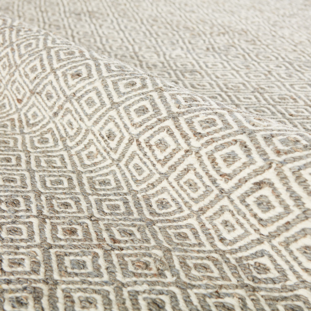 Jaipur Living Wales Natural Geometric Tan/ White Area Rug 10'X14'