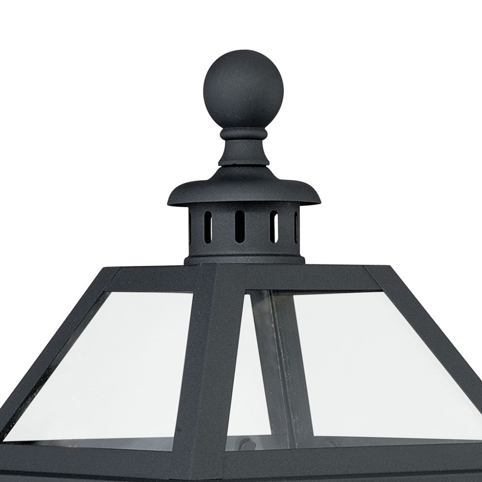 Nottingham 9" Outdoor Post Light Textured Black