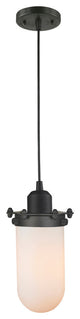 Centri 1-Light Mini Pendant, Oil Rubbed Bronze, Matte White