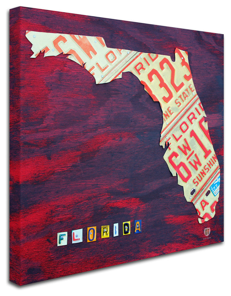 "Florida License Plate" Canvas Art by Design Turnpike
