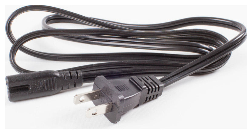 UL Listed 2 Prong Ac Power Cable For Power Supplies, 4'