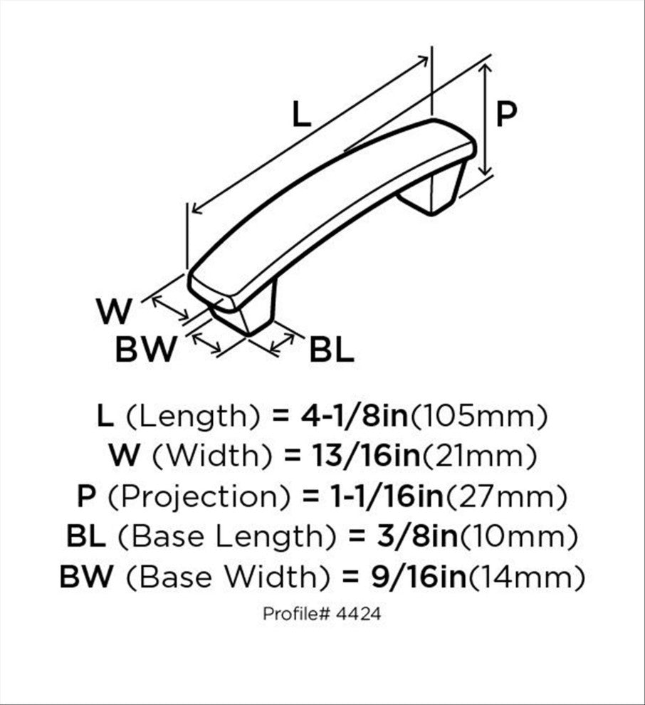 Forgings 3" Center-to-Center Satin Nickel Cabinet Pull