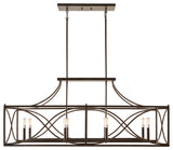 Capital Lighting 829181 Tybee 8 Light 46"W Chandelier - Nordic Grey