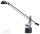 Dainolite DLED-102-BK 28" 5W 1 LED Desk Lamp