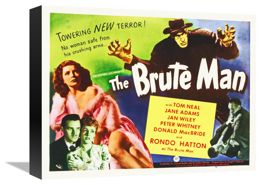 "Brute Man" Stretched Canvas Giclee by Hollywood Photo Archive, 16"x12"